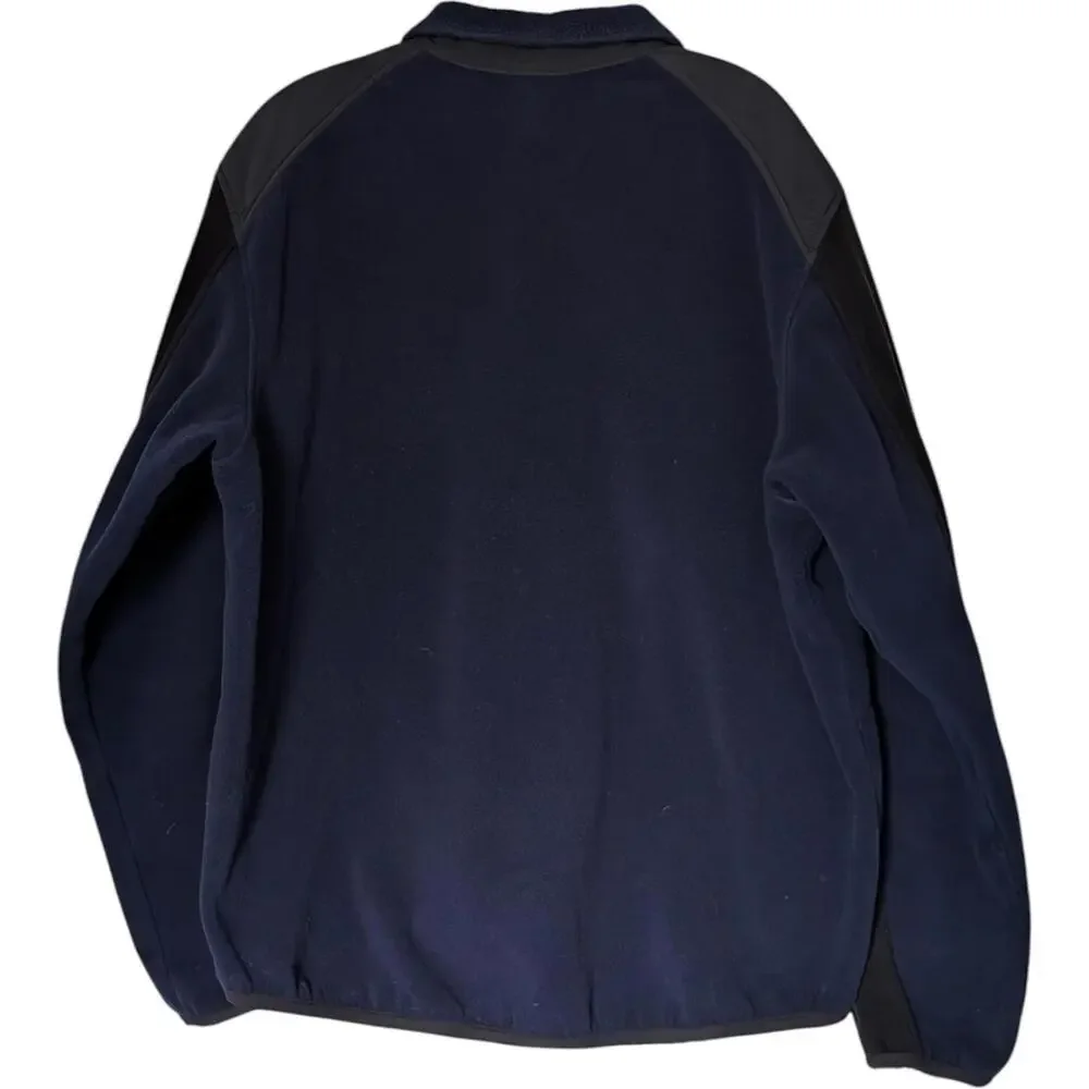 LL Bean Jacket Mens Extra Large Navy Polartec‎ Wind Pro Fleece Full Zip Pockets